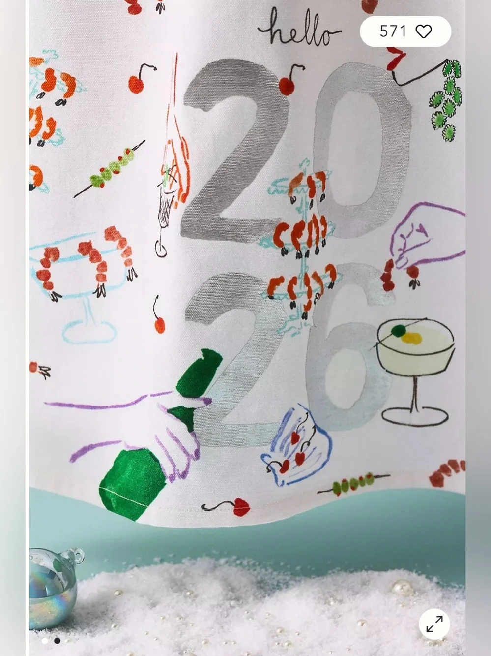 NWT Anthropologie Phthalo Ruth 2026 Dish Towel